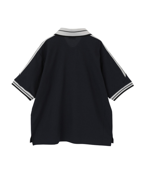 CONVERSE TOKYO(コンバーストウキョウ)の「SIDE LINE POLO SHIRT(ポロシャツ・レディース・ブラック/ホワイト/ネイビー・SMALL/MEDIUM)」の20枚目の写真