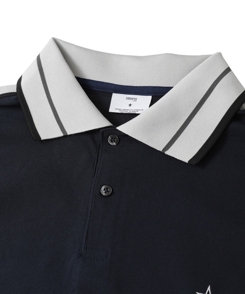 CONVERSE TOKYO(コンバーストウキョウ)の「SIDE LINE POLO SHIRT(ポロシャツ・レディース・ブラック/ホワイト/ネイビー・SMALL/MEDIUM)」の21枚目の写真