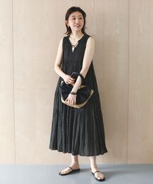 le.coeur blanc | Fanaka別注ドット柄ノースリワンピ(ワンピース)