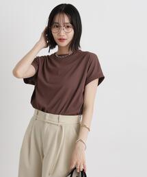 NANO universe（ナノユニバース）の「汗隠糸加工&多彩機能カットソー素材 ドルマンフレンチトップス（Tシャツ/カットソー）」