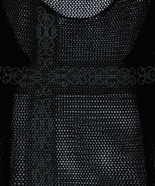 LUVISTRUE(ラヴイズトゥルー)の「SY LACE NET KNIT(BLACK)(ニット/セーター・レディース・その他・FREE)」の4枚目の写真