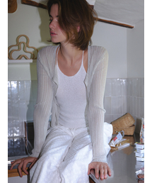 Loana strap knit cardigan (sage)