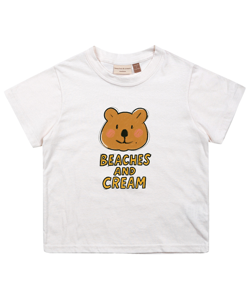 BEACHESAND CREAM KIDS(ビーチスアンドクリームキッズ)の「クオッカ 半袖Tシャツ-ホワイト(Tシャツ/カットソー・レディース・ホワイト・SMALL/MEDIUM/LARGE)」の1枚目の写真