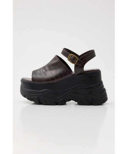SLY(スライ)の「CHUNKY SNEAKER SOLE SANDAL チャンキースニーカーソールサンダル 夏服(サンダル・レディース・ブラウン系その他2/ブラック・SMALL/LARGE/MEDIUM)」の10枚目の写真