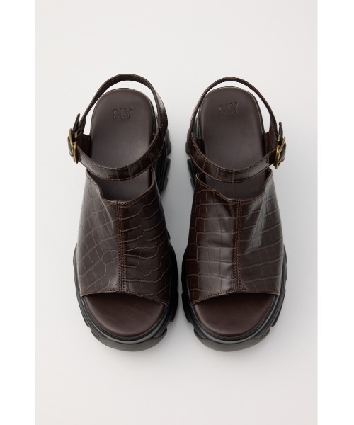 SLY(スライ)の「CHUNKY SNEAKER SOLE SANDAL チャンキースニーカーソールサンダル 夏服(サンダル・レディース・ブラウン系その他2/ブラック・SMALL/LARGE/MEDIUM)」の13枚目の写真