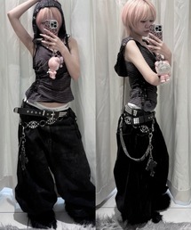 Never mind the XU | 【Never mind the XU】studs western belt / 【ネバーマインド ザ エックスユー】スタッズウエスタンベルト(ベルト)