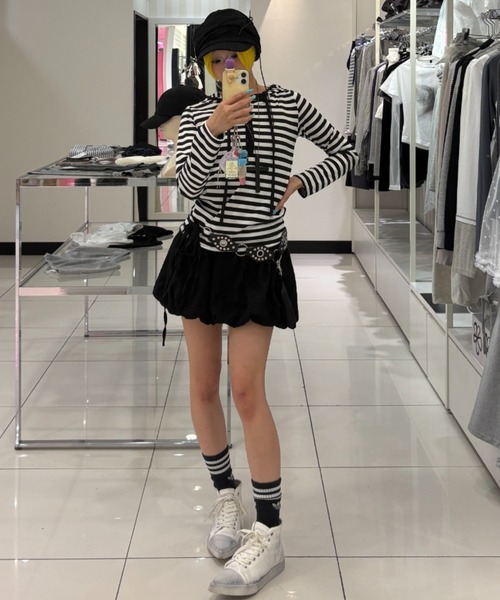 Never mind the XU(ネバーマインドザエックスユー)の「【Never mind the XU】studs western belt / 【ネバーマインド ザ エックスユー】スタッズウエスタンベルト(ベルト・レディース・ブラック・ONE SIZE)」の21枚目の写真