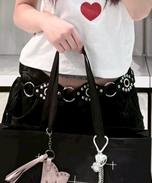 Never mind the XU(ネバーマインドザエックスユー)の「【Never mind the XU】studs western belt / 【ネバーマインド ザ エックスユー】スタッズウエスタンベルト(ベルト・レディース・ブラック・ONE SIZE)」の5枚目の写真