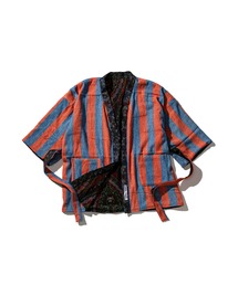 PUEBCO（プエブコ）の「REVERSIBLE SHORT ROBE / Orange x Blue（ノーカラージャケット）」