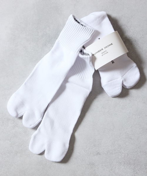 100% FINE COTTON PLAIN 2-PACK QUARTER TABI SOCKS / ファイン