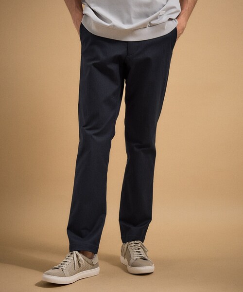 TAKEO KIKUCHI(タケオキクチ)の「【銘品】播州織り ヘリンボン ストレートパンツ(スラックス・メンズ・ネイビー/チャコールグレー/ブルー/ベージュ/グレー・03/01/04/00/06/05/02)」の19枚目の写真