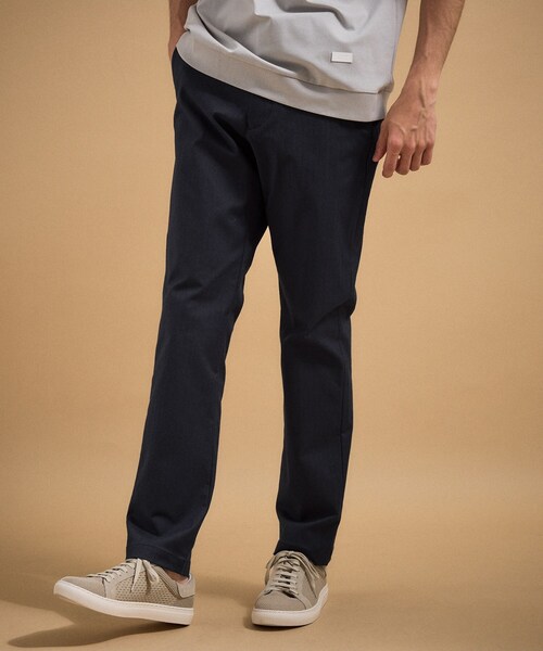 TAKEO KIKUCHI(タケオキクチ)の「【銘品】播州織り ヘリンボン ストレートパンツ(スラックス・メンズ・ネイビー/チャコールグレー/ブルー/ベージュ/グレー・03/01/04/00/06/05/02)」の20枚目の写真