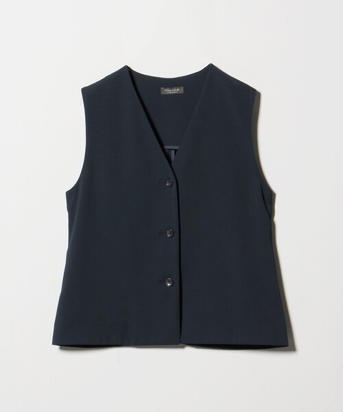 A DAY IN THE LIFE UNITED ARROWS(アデイインザライフユナイテッドアローズ)の「ツイル ベスト+ワイドパンツ ‐セットアイテム‐<A DAY IN THE LIFE>(ワンピース・レディース・ダークブラウン/ブラック/ネイビー・FREE)」の5枚目の写真