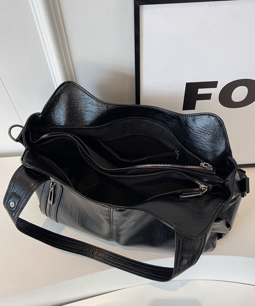 LAYERED(SBG)(レイヤード)の「LAYERED ファスナー PU ショルダーバッグ Y2K(ショルダーバッグ・レディース・ブラウン/チョコ/ブラック/ダークブラウン・FREE)」の10枚目の写真