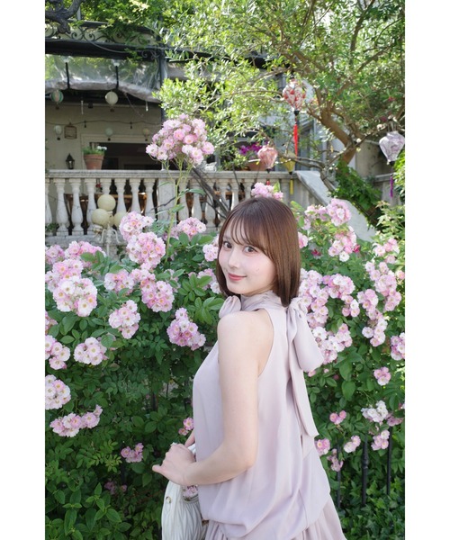 MISTREASS(ミストレアス)の「Blush Bloom Tunic Dress(ワンピース・レディース・サックスブルー/ピンク/アイボリー・FREE)」の11枚目の写真