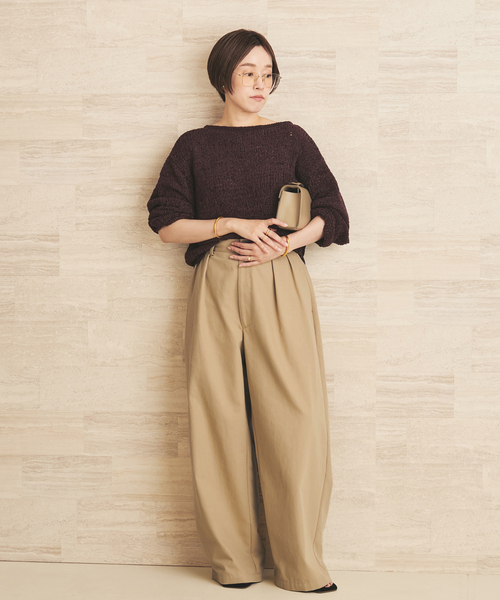 plage（プラージュ）の「《一部店舗・WEB限定追加》Fringe yarn カーディガン 3（カーディガン/ボレロ・レディース・アイボリー/ブラック・FREE）」の7枚目の写真