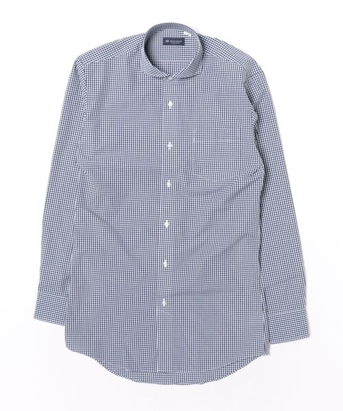 TOKYO SHIRTS(トウキョウシャツ)の「【吸水速乾】 形態安定ノンアイロン ホリゾンタルワイド 長袖ビジネスワイシャツ(大きいサイズ・長いサイズ)(ビジネスシャツ・メンズ・ネイビー・首回り45cm-裄丈90cm/首回り45cm-裄丈86cm/首回り45cm-裄丈82cm/首回り43cm-裄丈90cm/首回り39cm-裄丈88cm)」の6枚目の写真