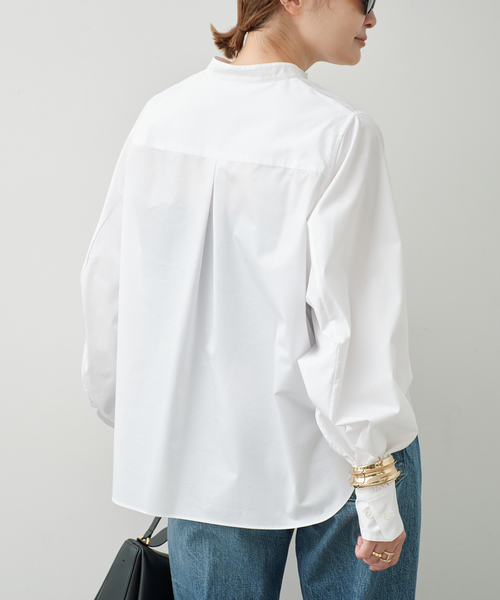 Mackintosh（マッキントッシュ）の「【MACKINTOSH/マッキントッシュ】 VOLUME SLEEVE BLOUSE（シャツ/ブラウス・レディース・ホワイト・FREE）」の6枚目の写真
