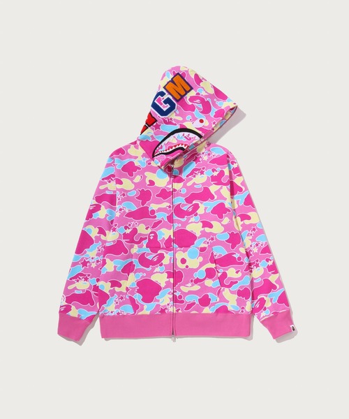 A BATHING APE(アベイシングエイプ)の「STA CAMO SHARK FULL ZIP HOODIE(パーカー・メンズ・ピンク/マルチ・XX-LARGE/X-LARGE/LARGE/MEDIUM/SMALL)」の2枚目の写真