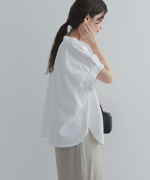 URBAN RESEARCH DOORS(アーバンリサーチドアーズ)の「袖ギャザーワイドプルオーバー(Tシャツ/カットソー・レディース・チャコールグレー/ライトグレー/オフホワイト・FREE)」の11枚目の写真