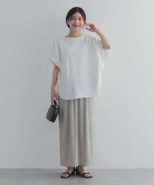 URBAN RESEARCH DOORS(アーバンリサーチドアーズ)の「袖ギャザーワイドプルオーバー(Tシャツ/カットソー・レディース・チャコールグレー/ライトグレー/オフホワイト・FREE)」の17枚目の写真