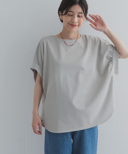 URBAN RESEARCH DOORS(アーバンリサーチドアーズ)の「袖ギャザーワイドプルオーバー(Tシャツ/カットソー・レディース・チャコールグレー/ライトグレー/オフホワイト・FREE)」の20枚目の写真