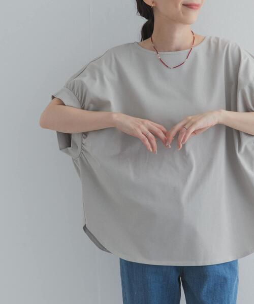 URBAN RESEARCH DOORS(アーバンリサーチドアーズ)の「袖ギャザーワイドプルオーバー(Tシャツ/カットソー・レディース・チャコールグレー/ライトグレー/オフホワイト・FREE)」の21枚目の写真