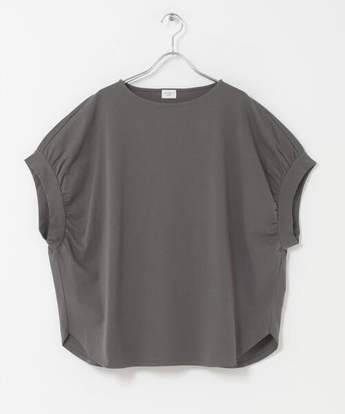 URBAN RESEARCH DOORS(アーバンリサーチドアーズ)の「袖ギャザーワイドプルオーバー(Tシャツ/カットソー・レディース・チャコールグレー/ライトグレー/オフホワイト・FREE)」の5枚目の写真