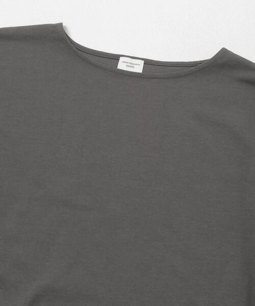 URBAN RESEARCH DOORS(アーバンリサーチドアーズ)の「袖ギャザーワイドプルオーバー(Tシャツ/カットソー・レディース・チャコールグレー/ライトグレー/オフホワイト・FREE)」の6枚目の写真