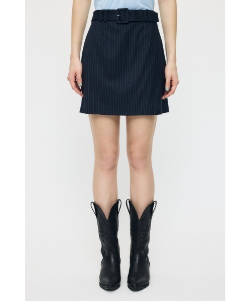 MOUSSY(マウジー)の「CLASSIC BELTED ミニスカート(スカート・レディース・グレー/ブラウン/ブルー系その他3・1/2)」の4枚目の写真