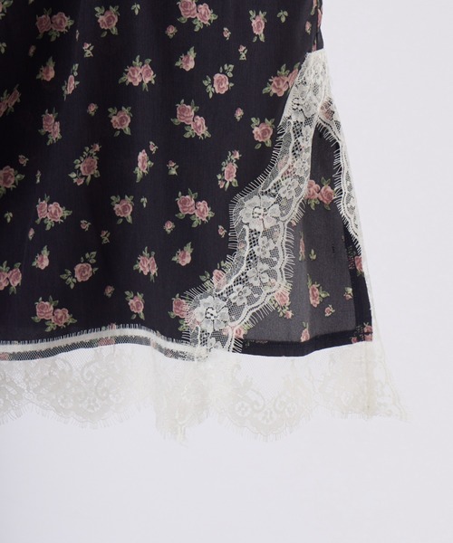 idem(イデム)の「sensual lingerie cami onepiece / レース付きランジェリーキャミワンピース(ワンピース・レディース・その他/イエロー/ダークブラウン/ブラック/アイボリー/ブラウン・FREE)」の11枚目の写真