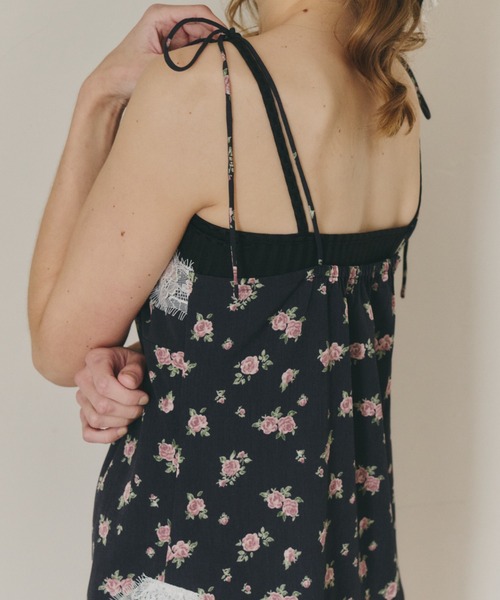 idem(イデム)の「sensual lingerie cami onepiece / レース付きランジェリーキャミワンピース(ワンピース・レディース・その他/イエロー/ダークブラウン/ブラック/アイボリー/ブラウン・FREE)」の10枚目の写真
