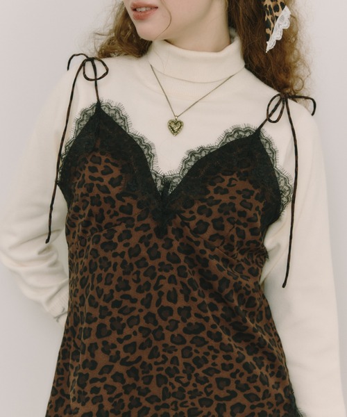 idem(イデム)の「sensual lingerie cami onepiece / レース付きランジェリーキャミワンピース(ワンピース・レディース・その他/イエロー/ダークブラウン/ブラック/アイボリー/ブラウン・FREE)」の22枚目の写真