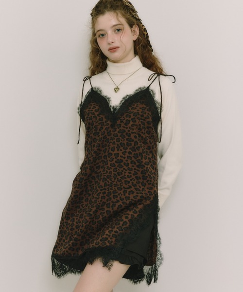 idem(イデム)の「sensual lingerie cami onepiece / レース付きランジェリーキャミワンピース(ワンピース・レディース・その他/イエロー/ダークブラウン/ブラック/アイボリー/ブラウン・FREE)」の16枚目の写真