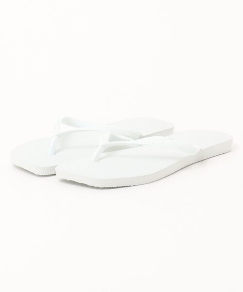 Scrap Book(スクラップブック)の「【Havaianas】slim square ビーチサンダル(サンダル・レディース・ホワイト・35/36)」の1枚目の写真