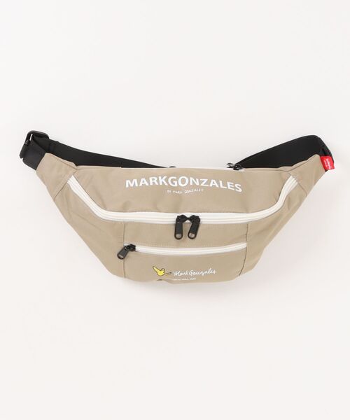 Port（ポート）の「【 Mark Gonzales / マークゴンザレス 】 LOGO WAIST / BODY BACK ウエストバッグ ボディーバッグ（ボディバッグ/ウエストポーチ・メンズ・ベージュ/ブラック・FREE）」の2枚目の写真