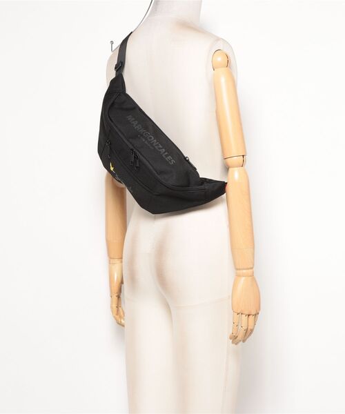 Port（ポート）の「【 Mark Gonzales / マークゴンザレス 】 LOGO WAIST / BODY BACK ウエストバッグ ボディーバッグ（ボディバッグ/ウエストポーチ・メンズ・ベージュ/ブラック・FREE）」の5枚目の写真