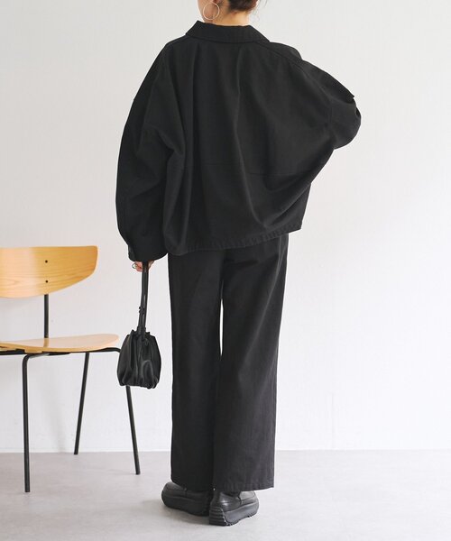 BEARDSLEY（ビアズリー）の「コットンタックパンツ【セットアップ】（その他パンツ・レディース・ブラック・FREE）」の5枚目の写真