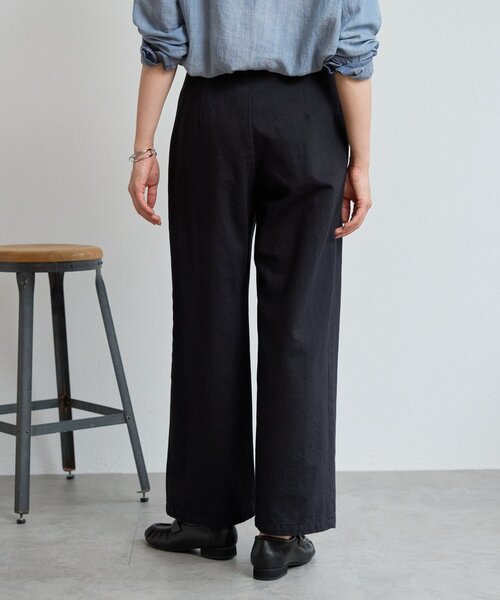BEARDSLEY（ビアズリー）の「コットンタックパンツ【セットアップ】（その他パンツ・レディース・ブラック・FREE）」の8枚目の写真