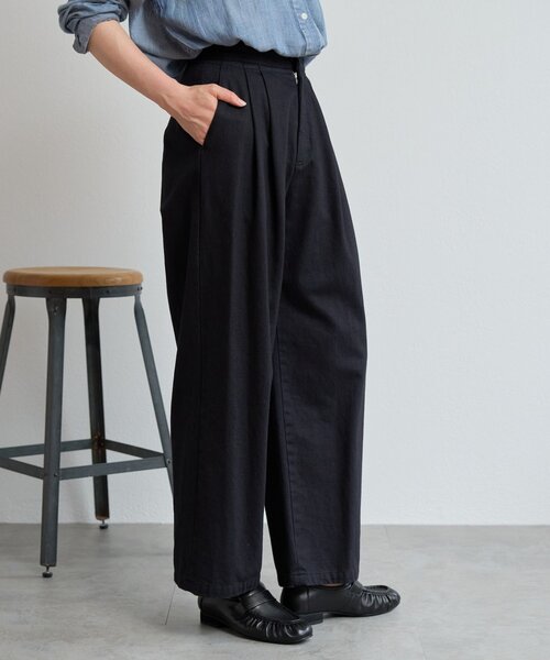 BEARDSLEY（ビアズリー）の「コットンタックパンツ【セットアップ】（その他パンツ・レディース・ブラック・FREE）」の9枚目の写真