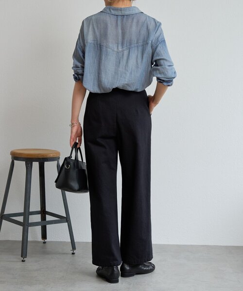 BEARDSLEY（ビアズリー）の「コットンタックパンツ【セットアップ】（その他パンツ・レディース・ブラック・FREE）」の11枚目の写真