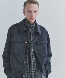 Pure Cashmere Melton Minimal Jacket