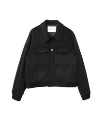 Brushed Mohair Shaggy Leather Collar Blouson（ブルゾン）｜CULLNI