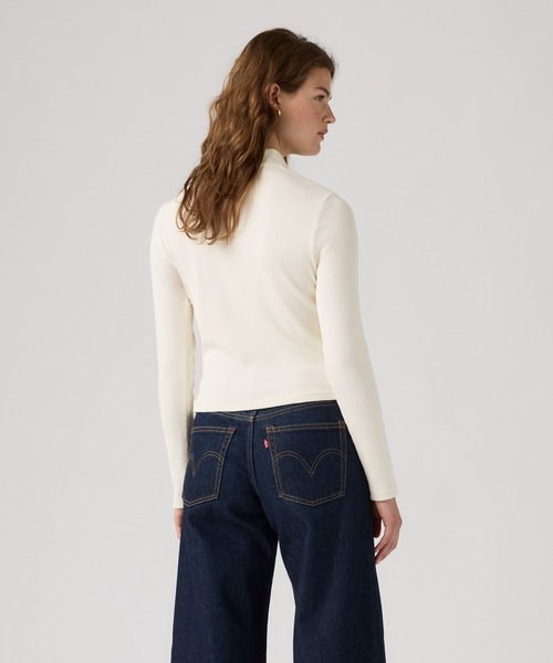 Levi's(リーバイス)の「Levi's/リーバイス ローリー ロングスリーブ ポロシャツ(ポロシャツ・レディース・ホワイト・XS/S/M)」の3枚目の写真