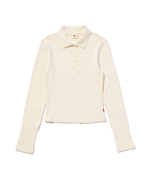 Levi's(リーバイス)の「Levi's/リーバイス ローリー ロングスリーブ ポロシャツ(ポロシャツ・レディース・ホワイト・XS/S/M)」の4枚目の写真