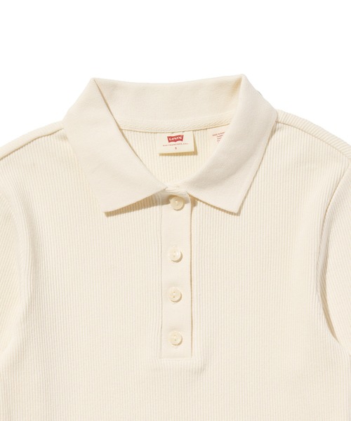 Levi's(リーバイス)の「Levi's/リーバイス ローリー ロングスリーブ ポロシャツ(ポロシャツ・レディース・ホワイト・XS/S/M)」の6枚目の写真