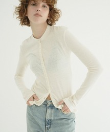 CLANE（クラネ）の「BUTTON DETAIL CUT TOPS（Tシャツ/カットソー）」