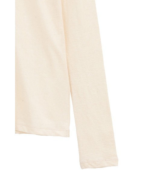 CLANE（クラネ）の「BUTTON DETAIL CUT TOPS（Tシャツ/カットソー・レディース・アイボリー/ネイビー・2/1）」の19枚目の写真