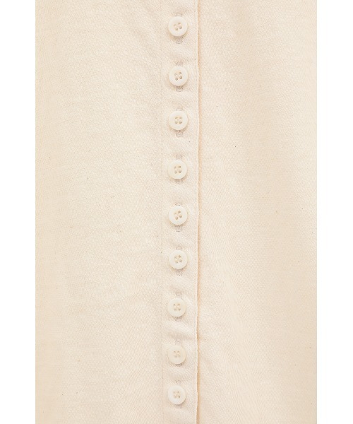CLANE（クラネ）の「BUTTON DETAIL CUT TOPS（Tシャツ/カットソー・レディース・アイボリー/ネイビー・2/1）」の20枚目の写真