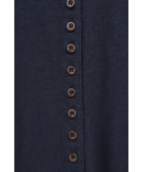 CLANE（クラネ）の「BUTTON DETAIL CUT TOPS（Tシャツ/カットソー・レディース・アイボリー/ネイビー・2/1）」の14枚目の写真